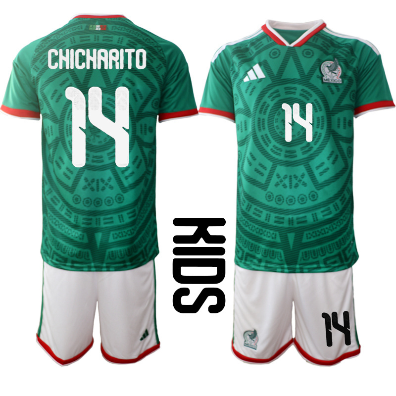 Youth Mexico home #10 style 2026 World Cup Soccer jersey